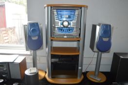 Bush 3 Disc Changer Audio System with Speakers and