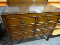 Vintage Oak Three Drawer Chest