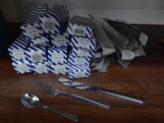 * large quantity of new/boxed cutlery - approx. 72 knives, 72 forks, 120 tea spoons
