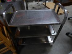 * 3 tier s/s hostess trolley