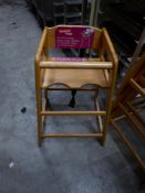 * 4 x wooden high chairs