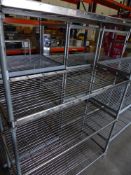 * 4 tier wire rack. 1200w x 530d x 1800h