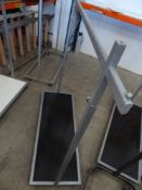 * clothes rail on castors - adjustable height with under shelf