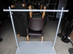 * hanging rail - missing one castor