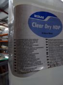 * 1 x 5L Clear dry HDP concentrated acidic rinse adative for profesional ware washing machines