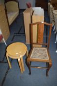 Dining Chair and Two Stools