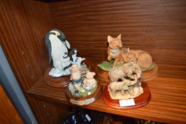 Four Leonardo Animal Figures