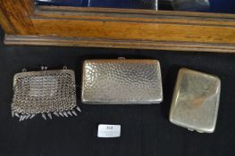 Ladies Mesh Purse plus Two Cigarette Cases