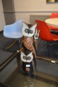 Wooden Owl Sculpture