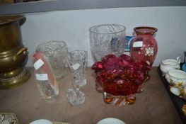 Glass Vases, etc.