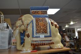 Pottery Elephant Plant Stand