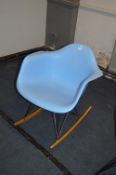 Blue Rocking Chair
