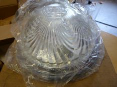 *K-8892 Chrome Three Light Fitting with 24% Lead Crystal Shade