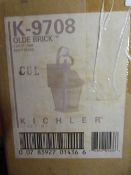 *K-9708 Old Brick Light Fitting with Seedy Glass