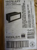 *15074-AZT Textured Arch Bronze Two Light Fitting