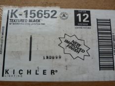 *Box of Twelve K-15652 Textured Black 18