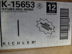 *Box of Twelve K-15653 Textured Arch Bronze 24