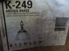 *K-249 Antique Brass Light Fitting