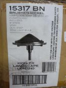 *15317-BN Brushed Nickle Light Fitting with Clear Glass