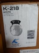 *K-218 White Glass Shade