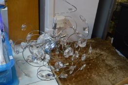 Chrome and Acrylic Light Fitting