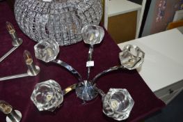 Chrome & Glass Light Fitting