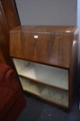 Retro Glazed Front Bureau Bookcase