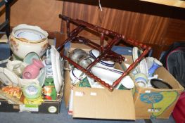 Three Boxes of Household Pottery, etc.