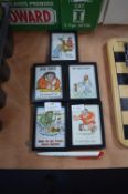 Five Miniature Novelty Framed Prints
