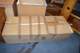 Flatpack TV Stand with Smoked Glass Shelf