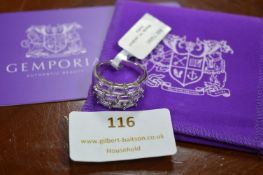 Gemphoria Rose De France Amethyst Sterling Silver Ring Size: P-Q, Metal Weight: ~4.65g