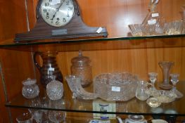 Glass Fruit Bowl, Jugs, Candlesticks, etc.