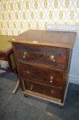 Victorian Pine Three Drawer Chest for Restoration