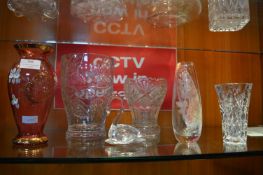 Glass Vases and a Swan