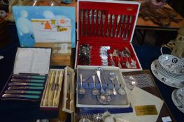 Cutlery Canteen and Vintage Tablecloth Set