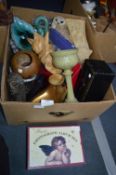 Decorative Items; Owls, Photograph Albums, Vases,