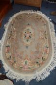 Oval Floral Rug 5ft x 3ft