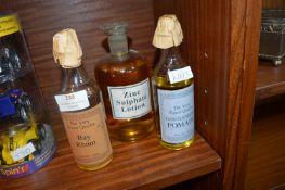 Three Vintage Chemist Bottles