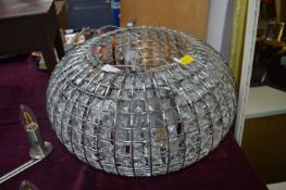 Circular Chrome & Acrylic Ceiling Light Fitting