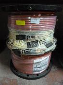 Two Unused Spools of Red 1.5mm2 Fire Alarm Cable