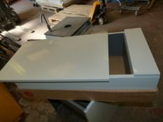 600 Wall Mounted Grey Vanity Unit