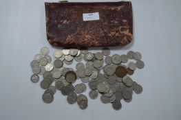 Purse Containing UK Sixpences, etc.