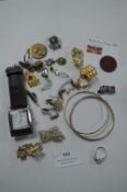 Watches, Badges, Costume Jewellery, etc.