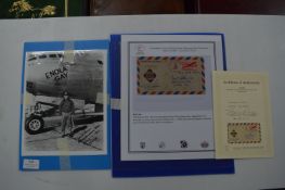 Autographed Photograph and Cover by The Pilot of t