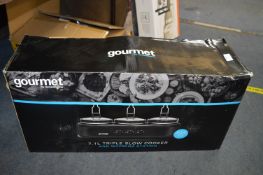 *Gourmet 7.1L Triple Slow Cooker