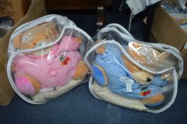 Two Cherry Pit Bears by Baby Flair