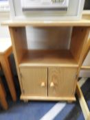 Small Light Oak Bedside Cabinet