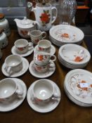 Poole Kismet Pattern Part Dinner Service 30+ piece