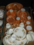 American Glass Tea Set & Colclough Tea ware