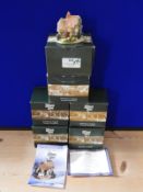 Six Boxed Miniature Lilliput Lane Cottage